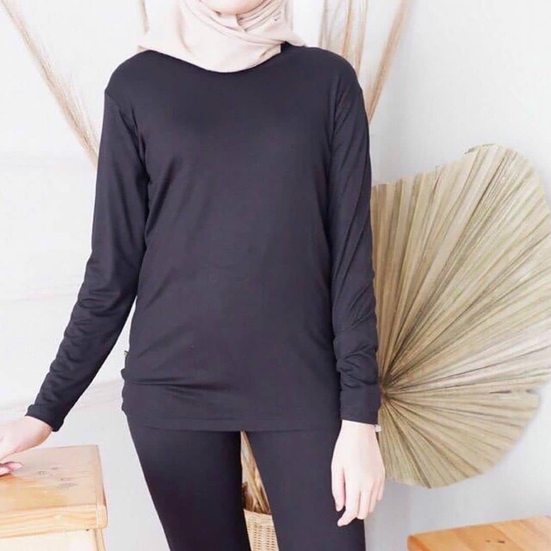 BAJU MANSET KAOS WANITA POLOS MUSLIM INNER KAOS RAYON SPANDEX ADEM MELAR ABG MURAH GROSIR