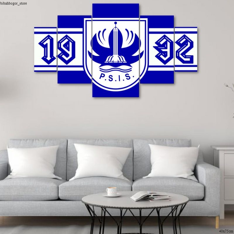 bibahbogor_store hiasan dinding walldecor poster kayu logo club bola custom psis semarang 40x70 cm