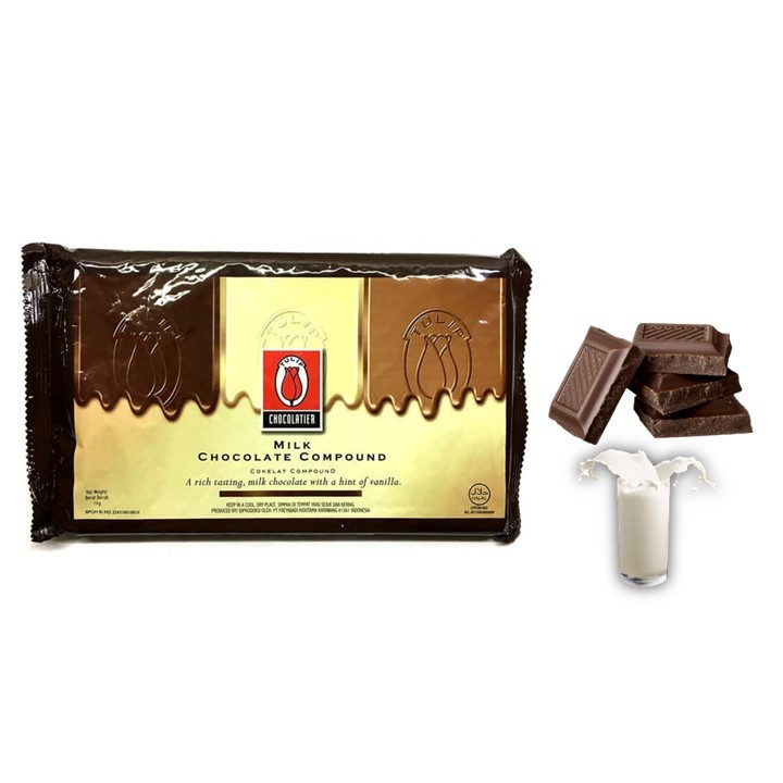 

TULIP MILK & DARK COMPOUND 1KG - POTONGAN 200gram