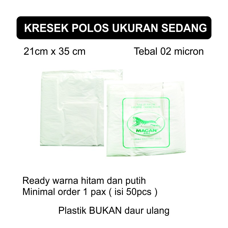 Kresek Polos Packing Tebal