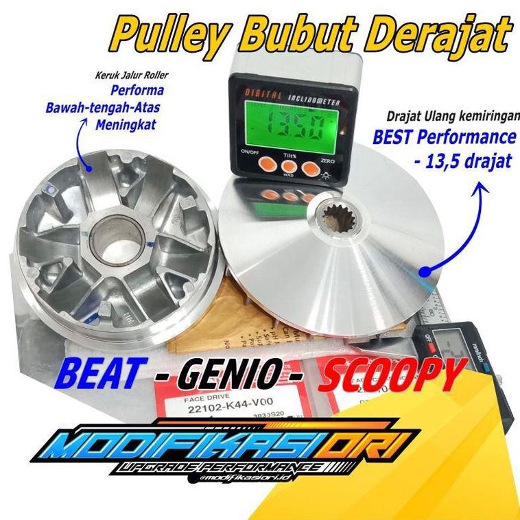 [[BISA COD]] RUMAH ROLLER BEAT FI ESP RACING BUBUT PULLEY BEAT FI RUMAH ROLLER SCOOPY RACING GENIO E