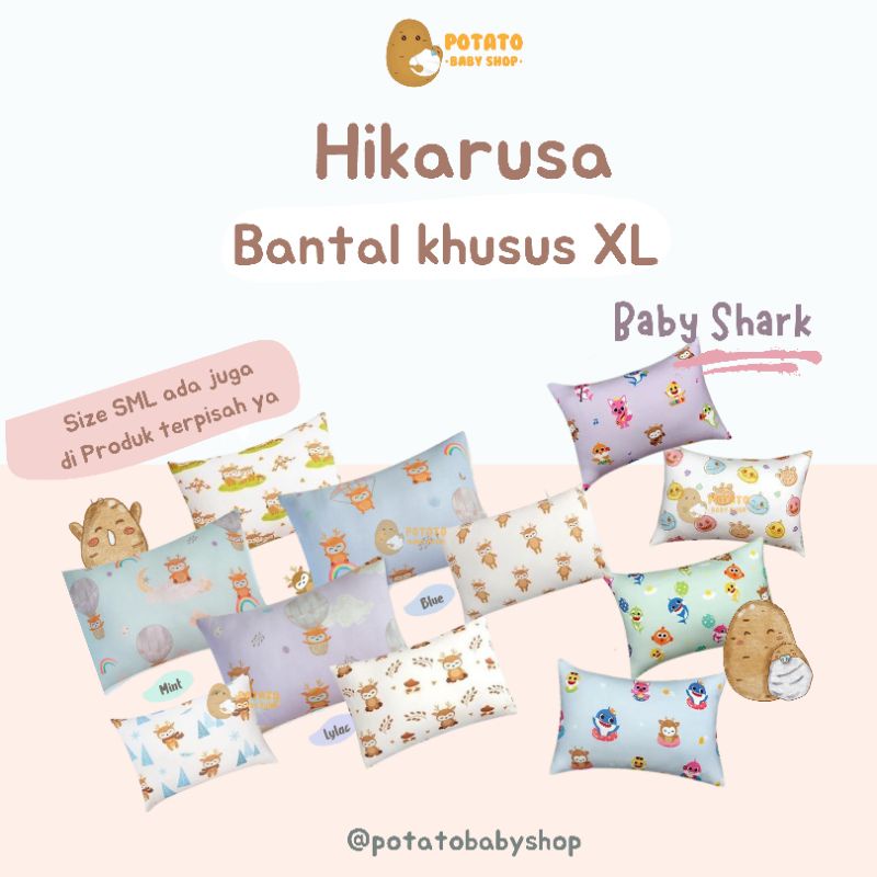 Hikaru XL - Bantal Hikarusa Jumbo Deer Sky / Snow / Family / Mushroom / Baby Shark Pinkfong