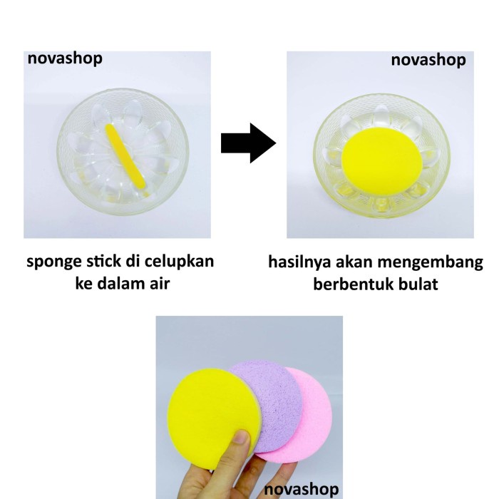SATUAN Sponge Facial Wajah Spons Kentang Sponge Stick