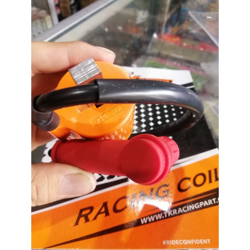 Koil Coil PENGAPIAN TK Racing Japan Original + Cangklong Tutup Busi Universal UNTUK Motor Karbu