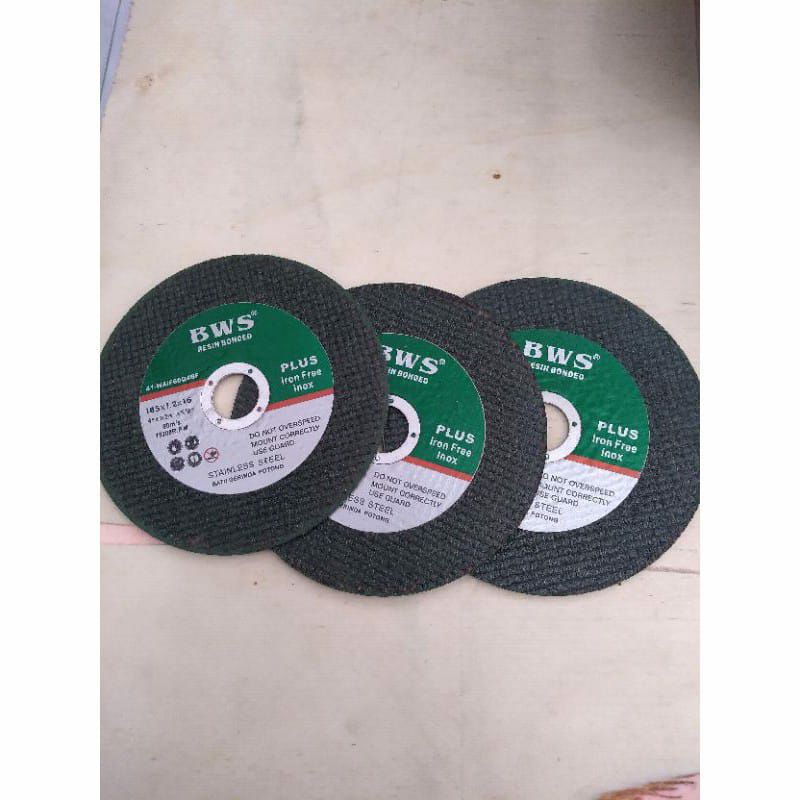 Batu Potong Gerinda / Mata Gerinda Cutting wheel Hijau 4&quot;x1.2 Merk BWS