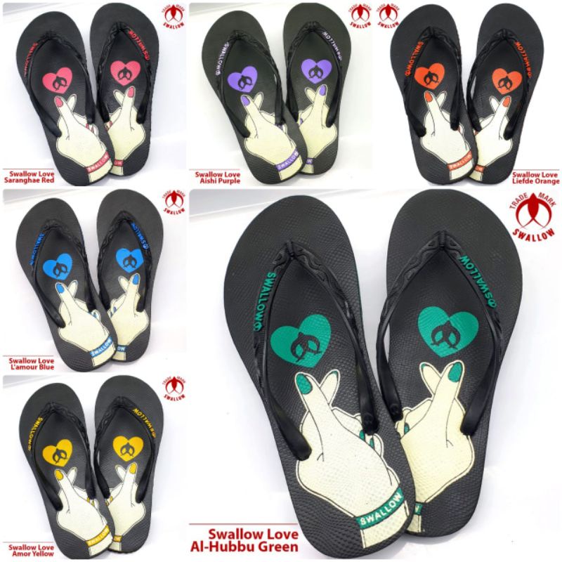 [GROSIR] Sandal Jepit Swallow Love Sendal Jepit Wanita