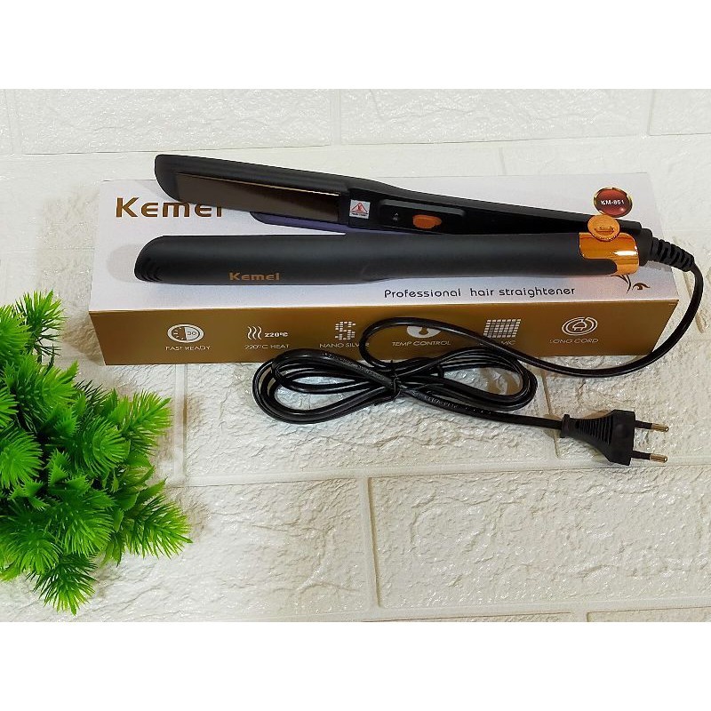 ORIGINAL-Catokan rambut Kemei KM 851catok kemei 851 catok lurus smoothing