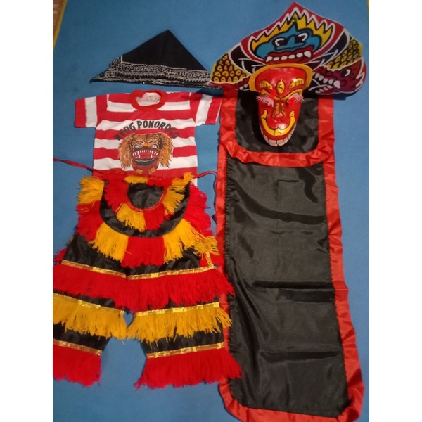 Barongan spon anak full set 4 sampai 8 tahun, barongan anak murah, jaranan