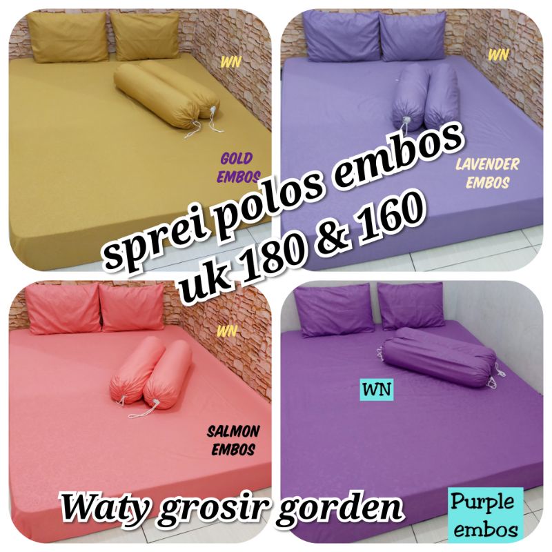 Watygrosir Sprei Polos, Sprei Embos, Sprei Murah, Sprei Homemade Motif Embos Polos