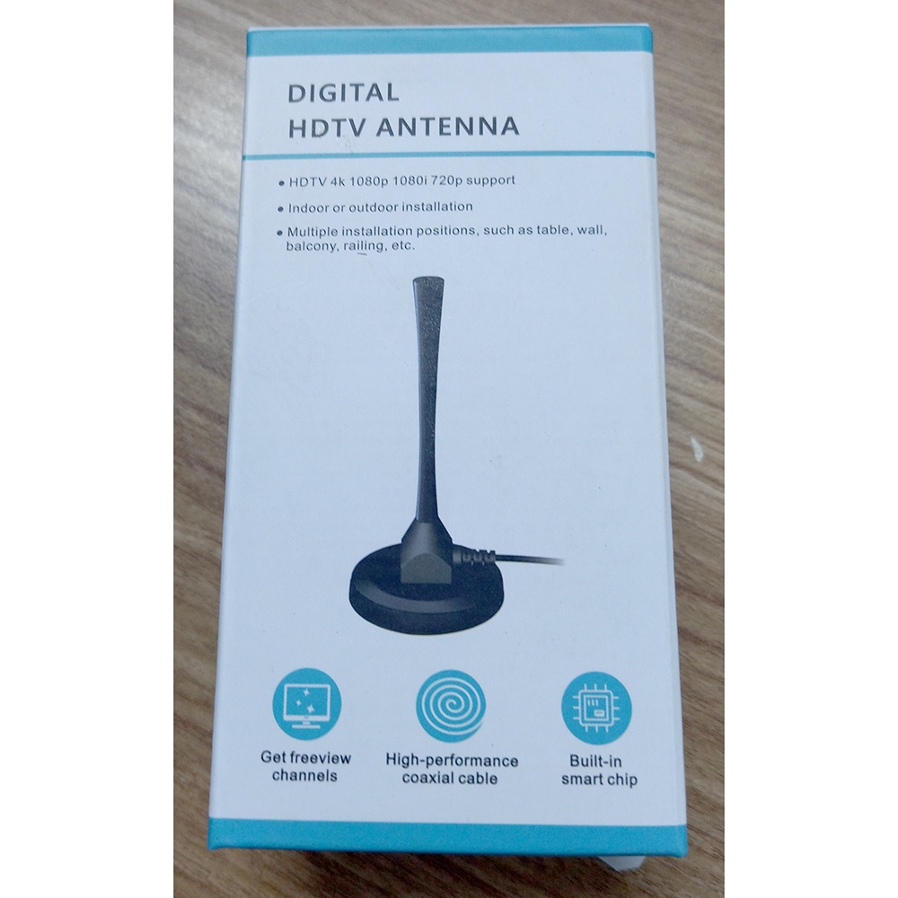 Penguat Sinyal Antena TV Omnidirectional Amplifier Signal Booster HD DVB-T2 for Digital TV Antenna - BVF680 - Black