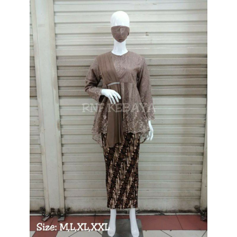 New kebaya tulle selendang maya ( free masker ) kebaya modern/kebaya kondangan/ baju kebaya/kebaya-2
