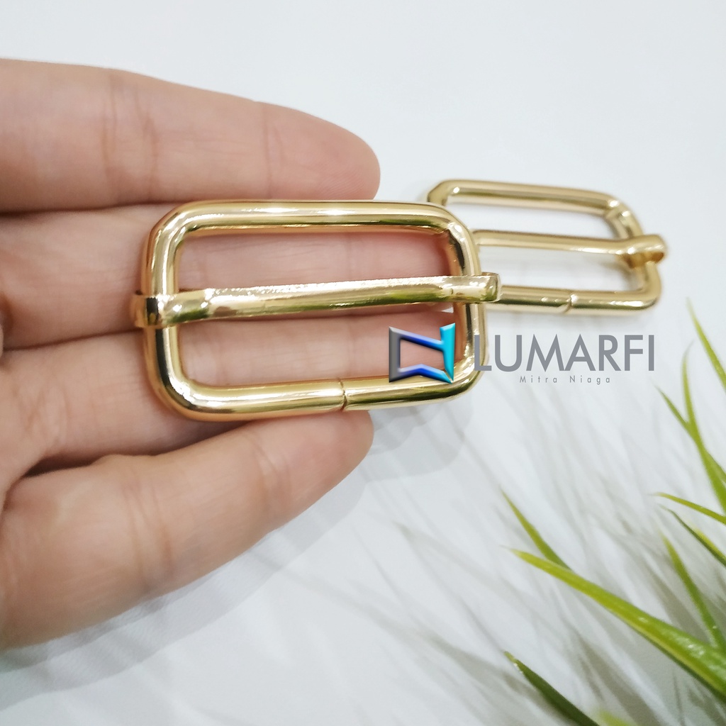 Ring Jalan / Gesper Jalan Adjuster Tas 3,8 cm Nikel Import / Ring Jalan Tali Selempang