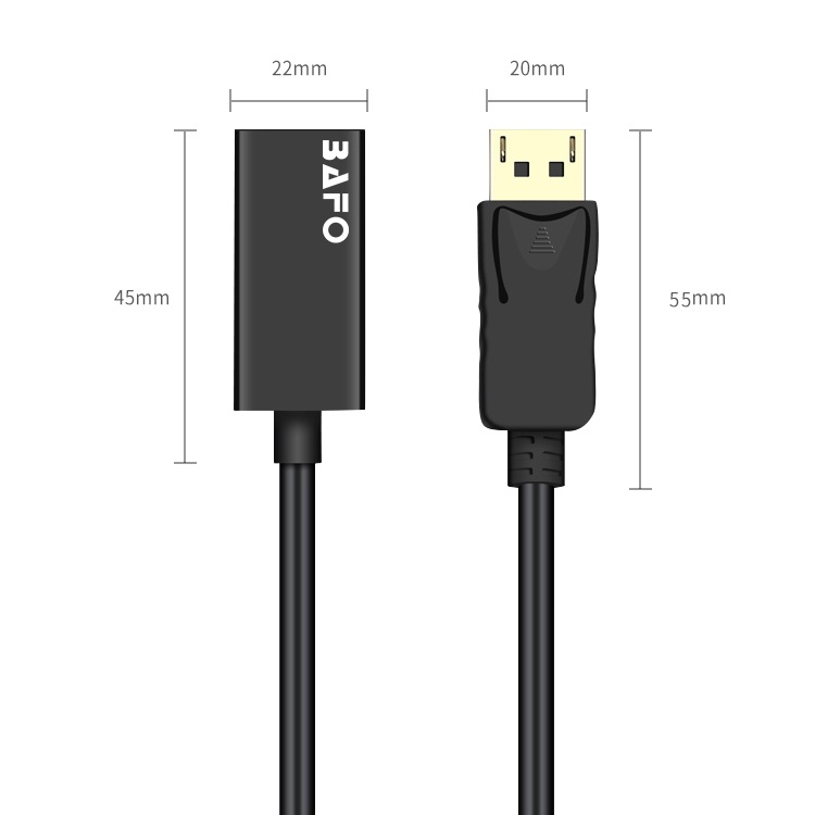 DP DisplayPort to HDMI 4KAdapter BAFO BF-2610