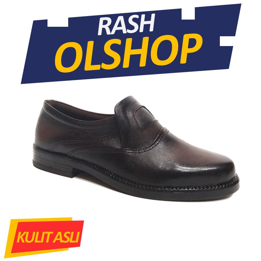 Sepatu Kantor Model Klasik Sepatu Kulit Formal Pria Slip on