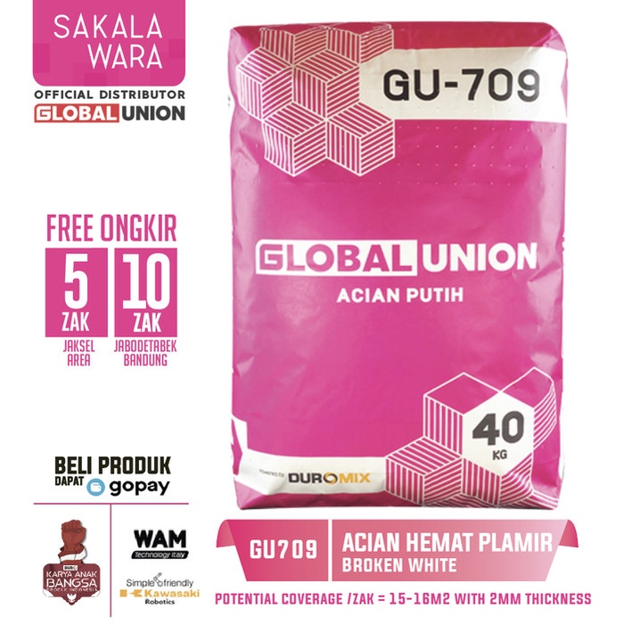 Semen Instan Mortar ACIAN PUTIH GU 709 / SEMEN INSTANT / MORTAR