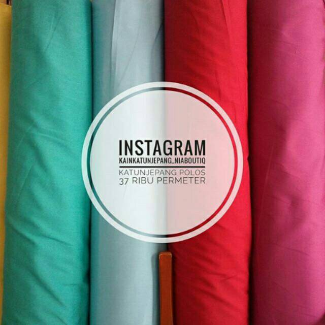 Kain katun jepang polos