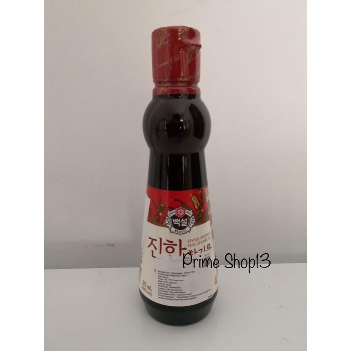 

Minyak Wijen Korea Beksul (Sesame Oil) Korea Premium - Netto 320 Ml 083