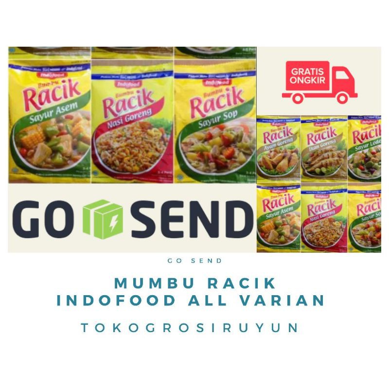 

BUMBU RACIK ALL VARIAN BUMBU MASAK INSTANT HARGA MURAH HARGA GROSIR TOKOGROSIRUYUN TOKOGROSIRUYUN