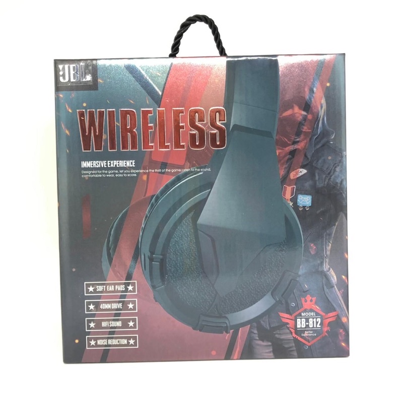 HEADPHONE BANDO GAMING BB812 NEW FITUR HEADPHONE BANDO WIRELESS BB812