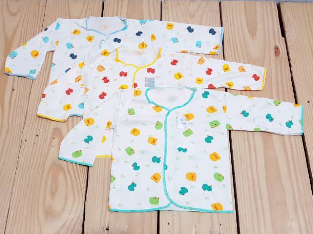(3 Pcs) Baju Bayi SHANKUSEN Kemeja Tangan Panjang SNI Newborn 0-3 Bulan Shankusen-2