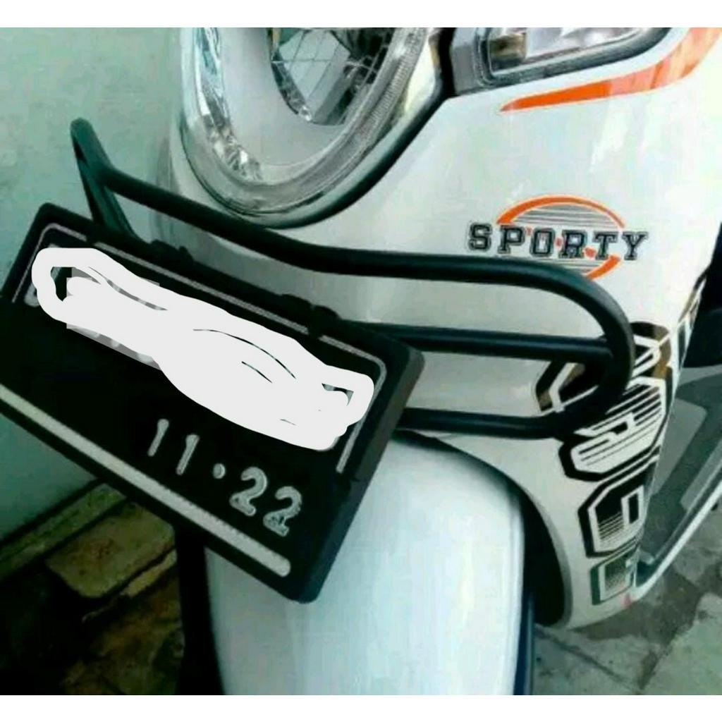 bracket breket dudukan pangkon plat nomor scoopy