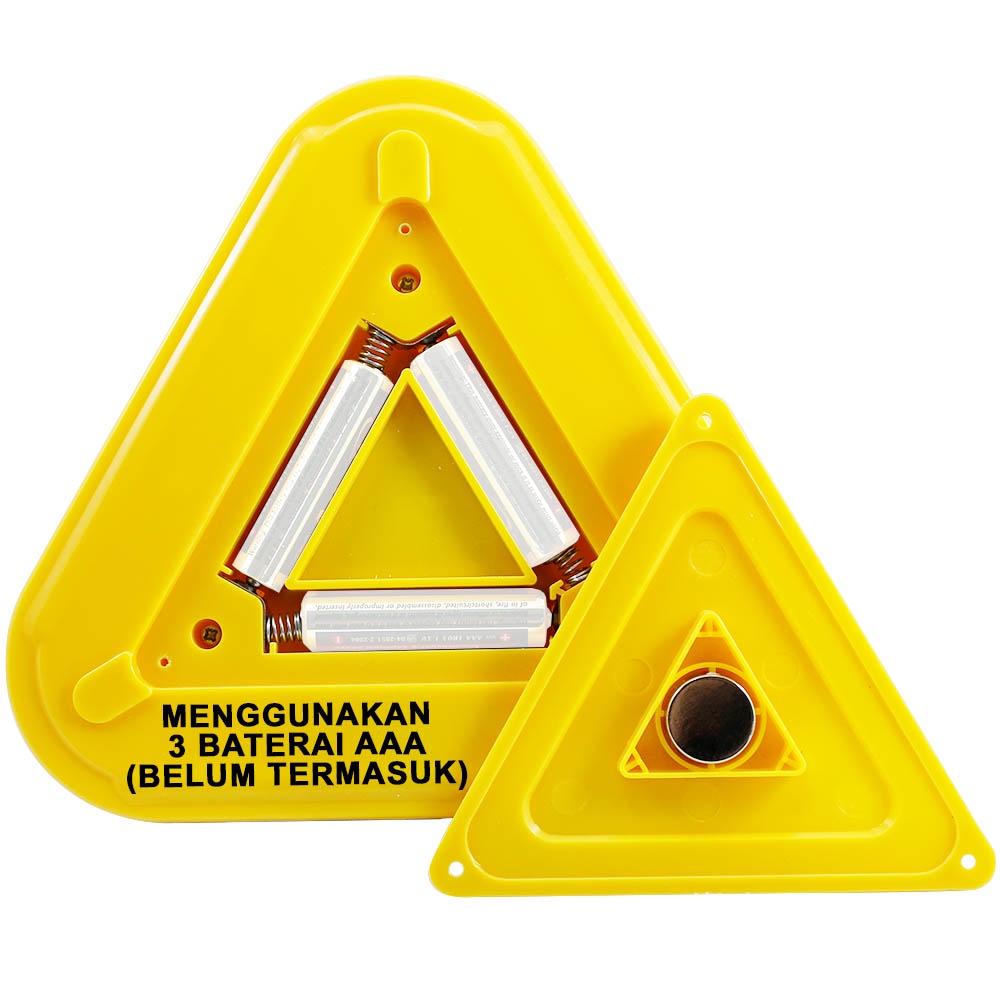 Emergency Light LED Flashing Warning Hazard Light Warning Triangle 9 LED - Lampu Peringatan Mobil