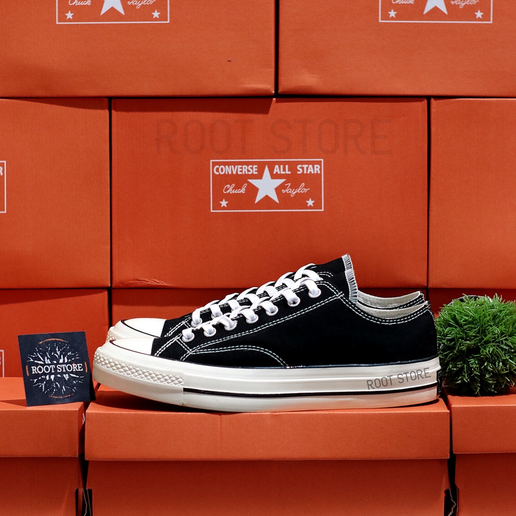 100% BNIB Sepatu Converse 70s Low Ox Black White - 1:1 Original