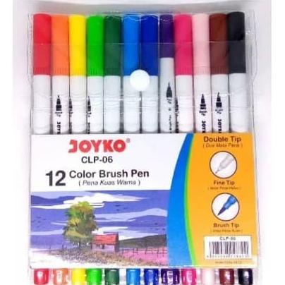 

[[COD]] Joyko Color Brush Pen CLP 06 (Set 12 Warna) Spidol Kuas Murah PROMO Kode 513