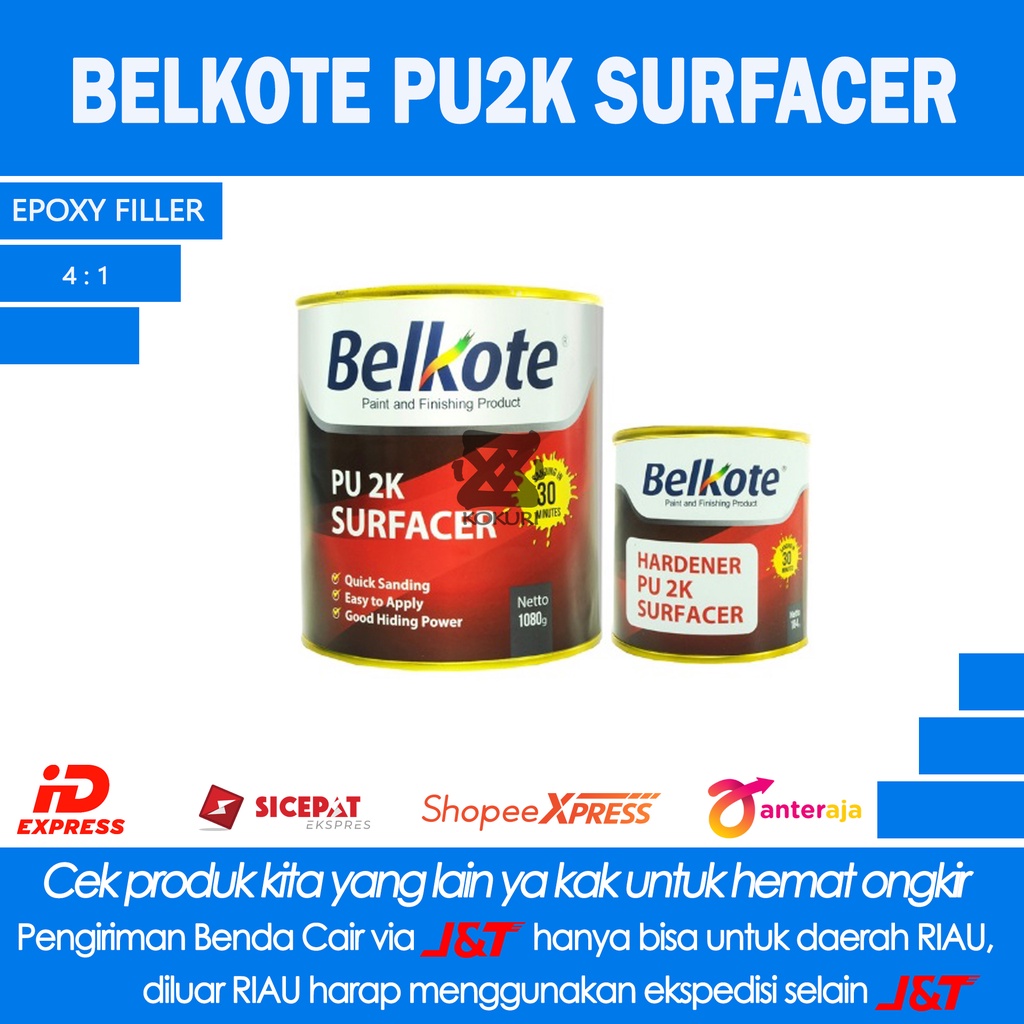 BELKOTE EPOXY PU2K FILLER SURFACER / BELKOTE FILLER SURFACER