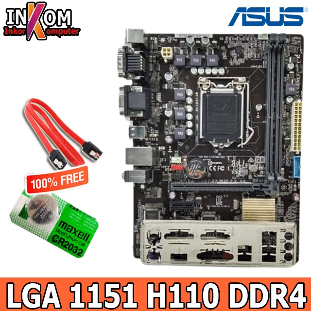 Mobo Motherboard Mainboard Intel Socket LGA 1151 H110 Onboard