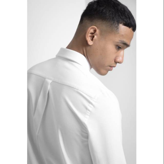 Exeter long sleeve shirt white by preppstudio
