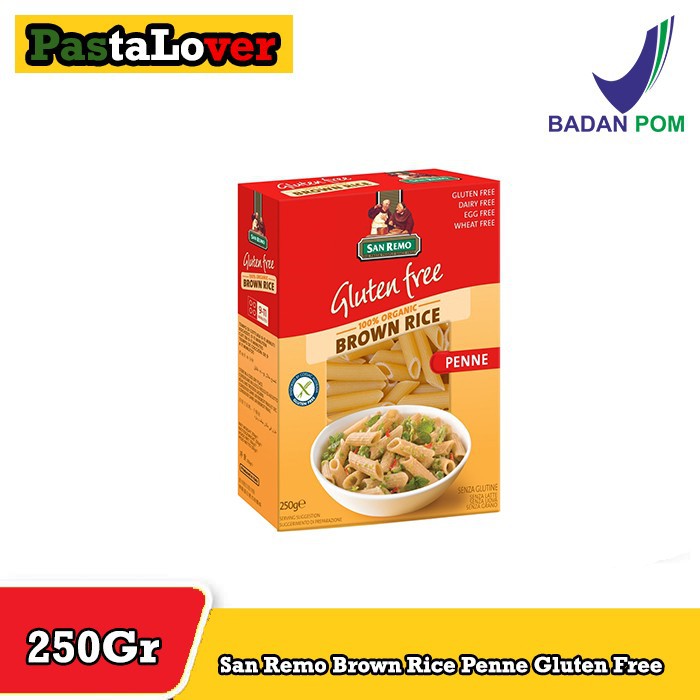 

San Remo Brown Rice Penne Gluten Free 250 Gr