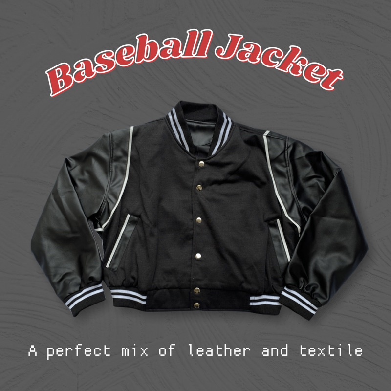 jaket varsity jaket kulit leather jacket varsity leather jacket baseball jacket bomber jacket