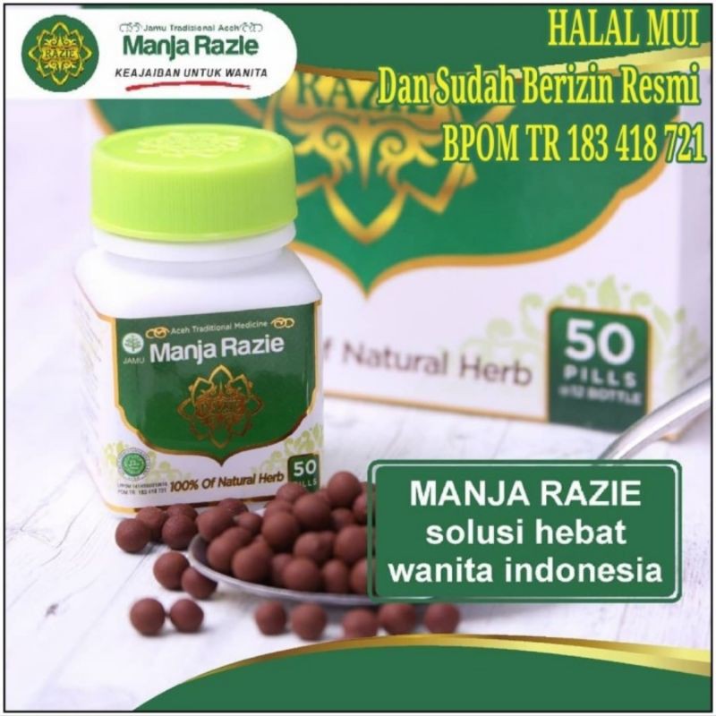 MANJA RAZIE ORGINAL 30 &amp; 60 BUTIR | Manjakani | Promil | Solusi keputihan | Atasi Masalah kewanitaan