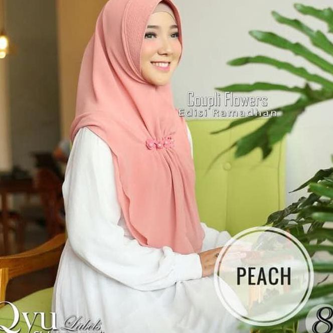 6M2J FASHION MUSLIMAH HIJAB COUPLI FLOWER ORI SAYRA FASHION MUSLIMAH LL71