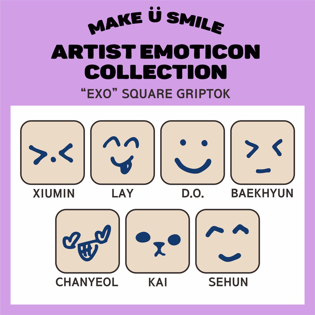 EXO MAKE U SMILE GRIPTOK / POPSOCKET EXO