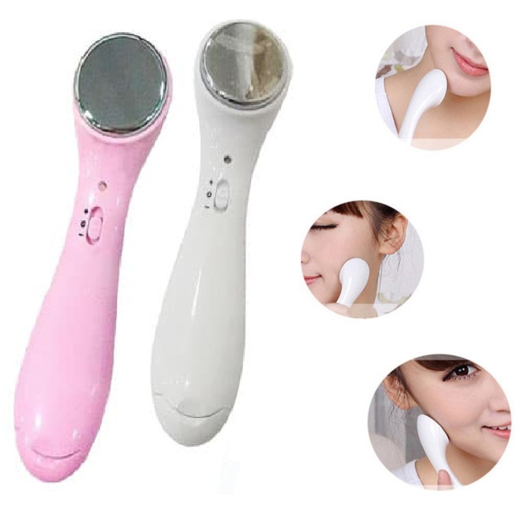 Setrika Wajah Ion Face Massager Vibration Iontophoresis Alat Pemijat Pengencang Kulit Wajah