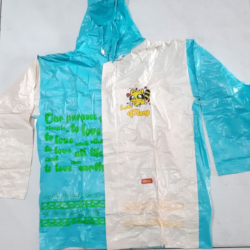 us/d 606 JAS HUJAN SETELAN BACKPACK UNTUK ANAK TANGGUNG