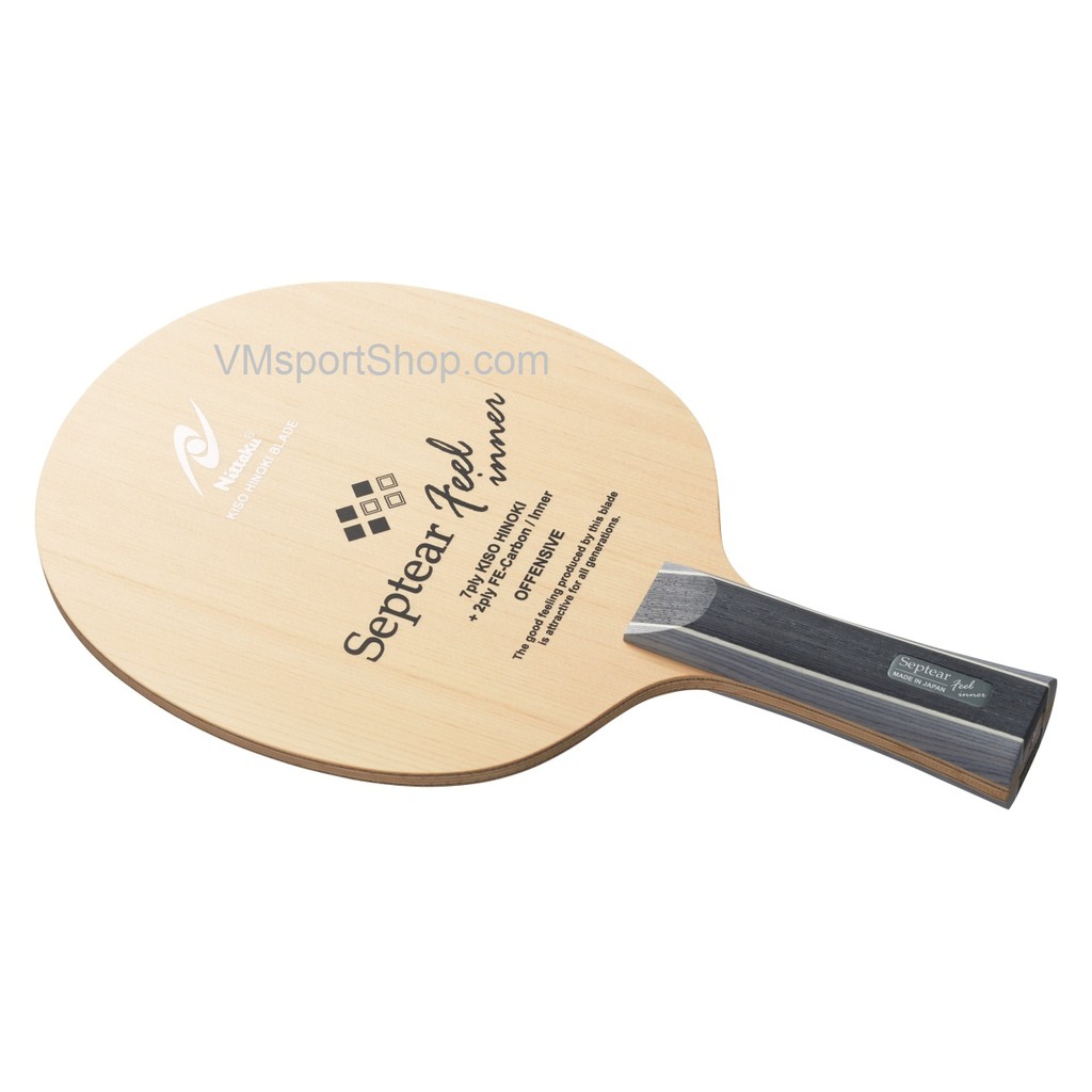 Nittaku Septear Feel Inner - Kayu Blade Bet Pingpong