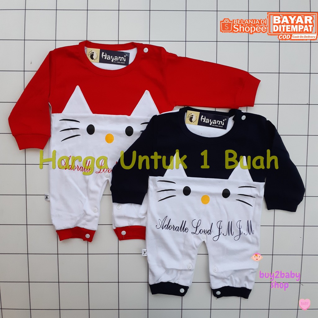 Jumper Panjang Bayi HAYAMI Karakter Kitty Catty Series 0-3 Bulan 1 PCS