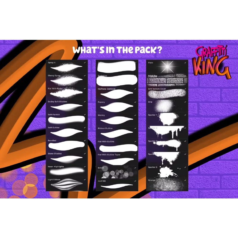 Procreate Brush - Graffiti King Procreate Brushes