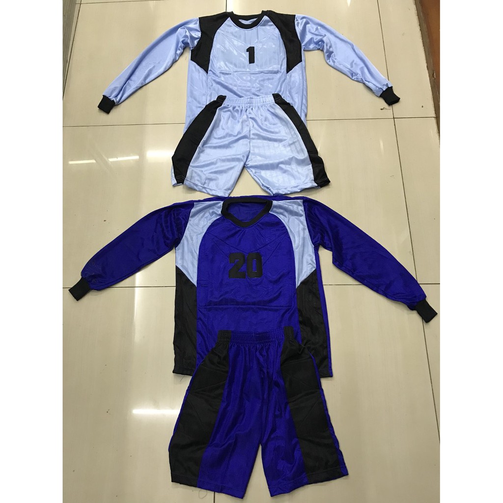 Kaos baju kiper anak anak sepak bola dan futsal bahan salur