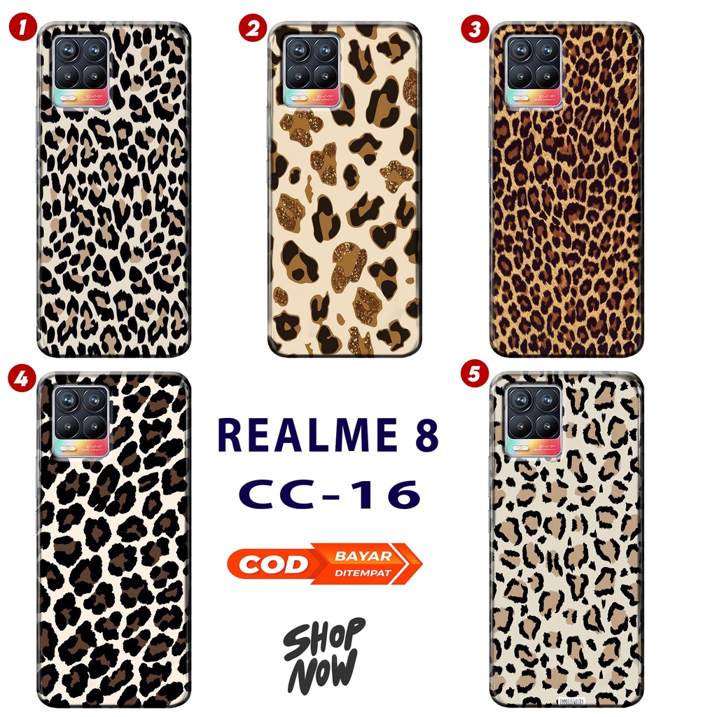 Case REALME 8/ 8 PRO // [CC16] - Hardcase 3D fullprint doff - "Leopard" // fashion kesing kekinian -