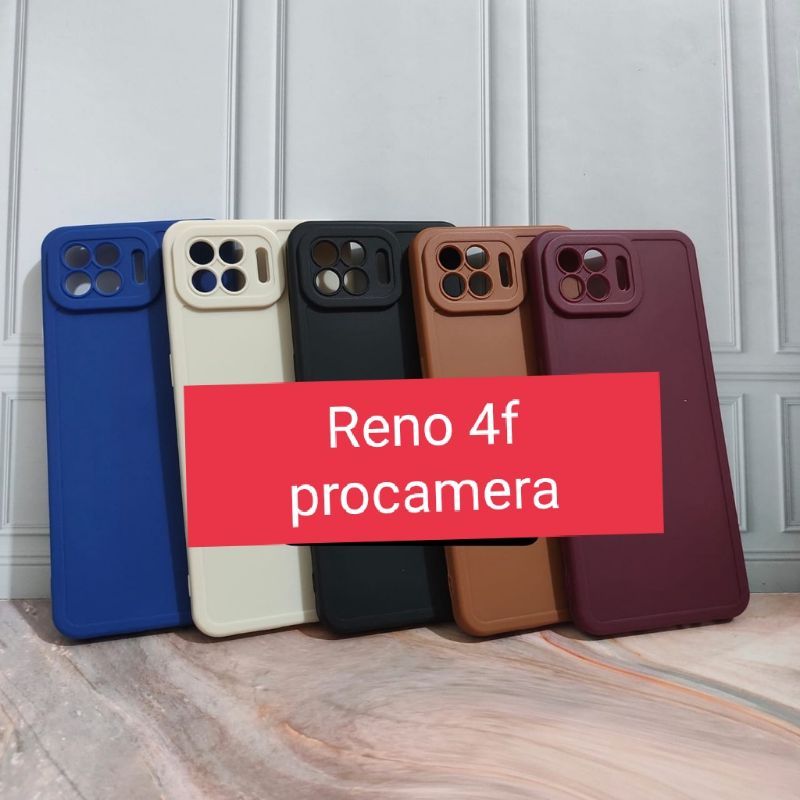 Soft case/slikon/kondom macaron pro camera/kamera type Hp Oppo Reno 4f