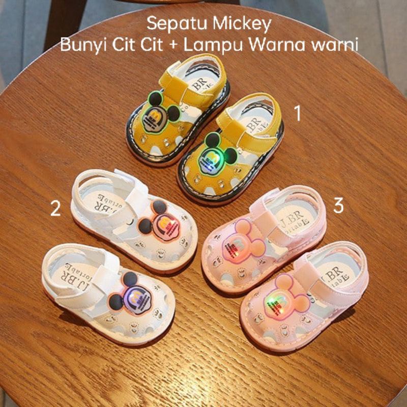 Sepatu Anak Bunyi Cit Cit, Sepatu Lampu, Baby shoes sound, sepatu bayi cit