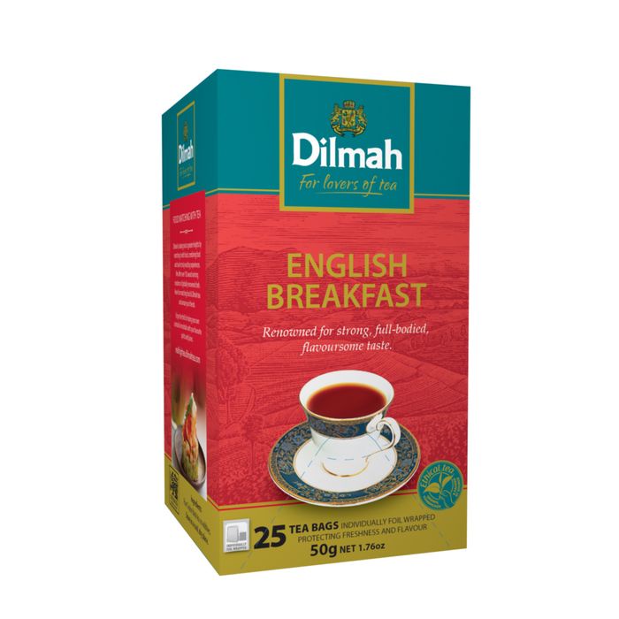 

teh-daun- dilmah gourmet tea english breakfast - teh celup - tag tbag 20 -daun-teh.