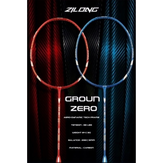 Raket Zilong Groun Zero, WaveNami 311, Xenocage {Free Senar Ultra Punk 66} (38lbs) //Raket Badminton