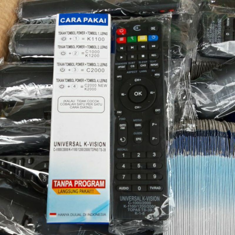 REMOTE MULTI PARABOLA K VISION REMOT UNIVERSAL K-VISION/OPTUS/LGSAT C1000/C2000/K1100/K1200 TS-39