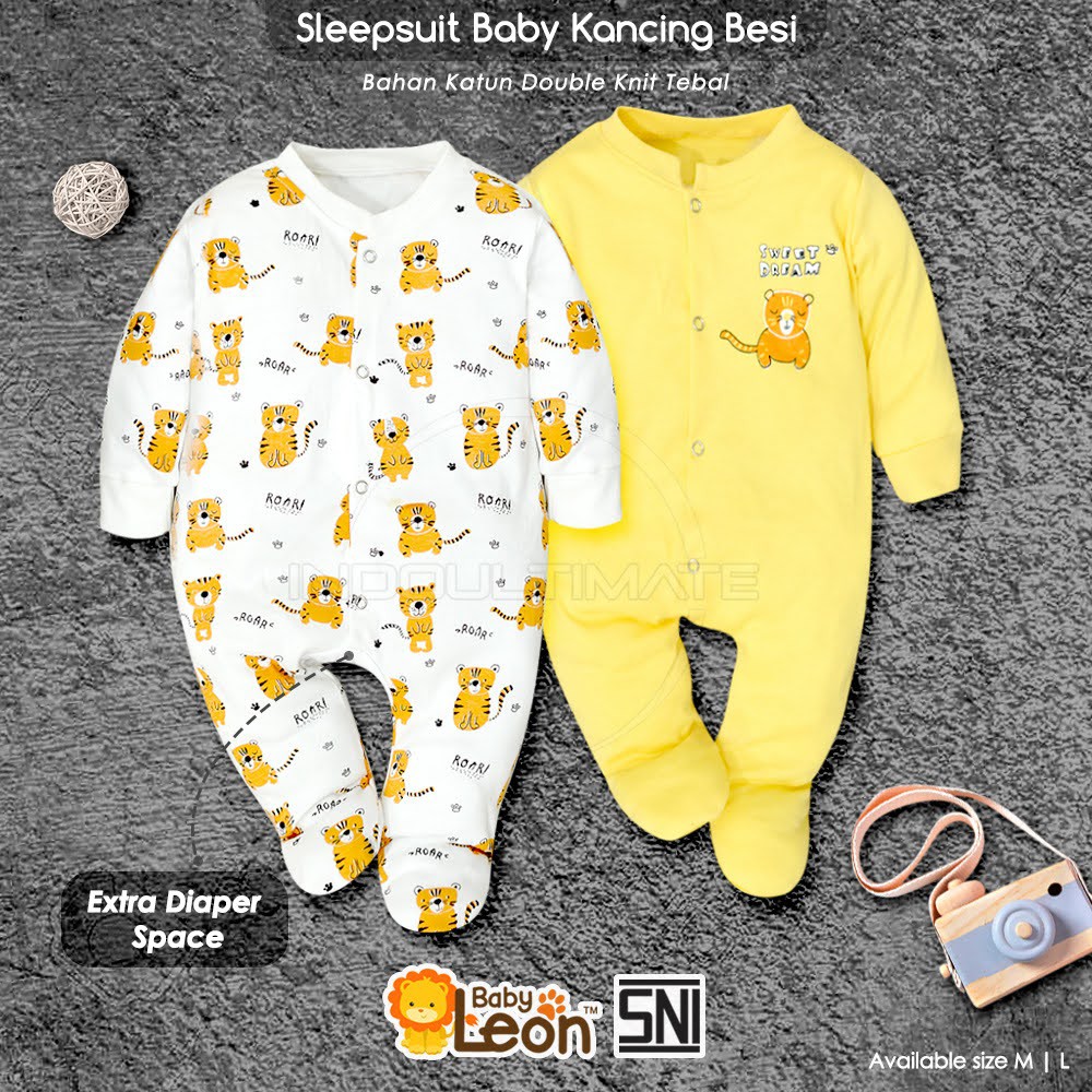 Jumpsuit BABY LEON SNI Sleepsuit Jumper Piyama Baju Lengan Panjang Tidur Bayi GY-052