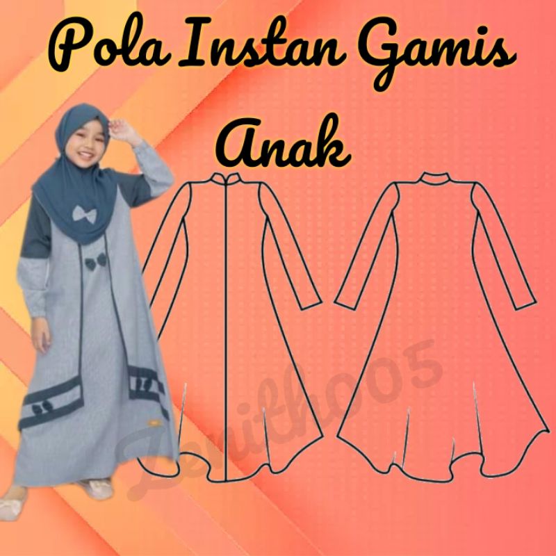 Pola Instan Gamis Anak Gamis Outer